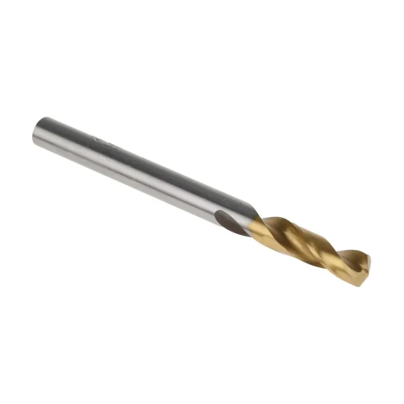 RS PRO HSS G Twist Stub Drill Bit 4.5mm Shank, 58mm Overall Length, Titanium Nitride Finish, 5 Pieces 787-7270