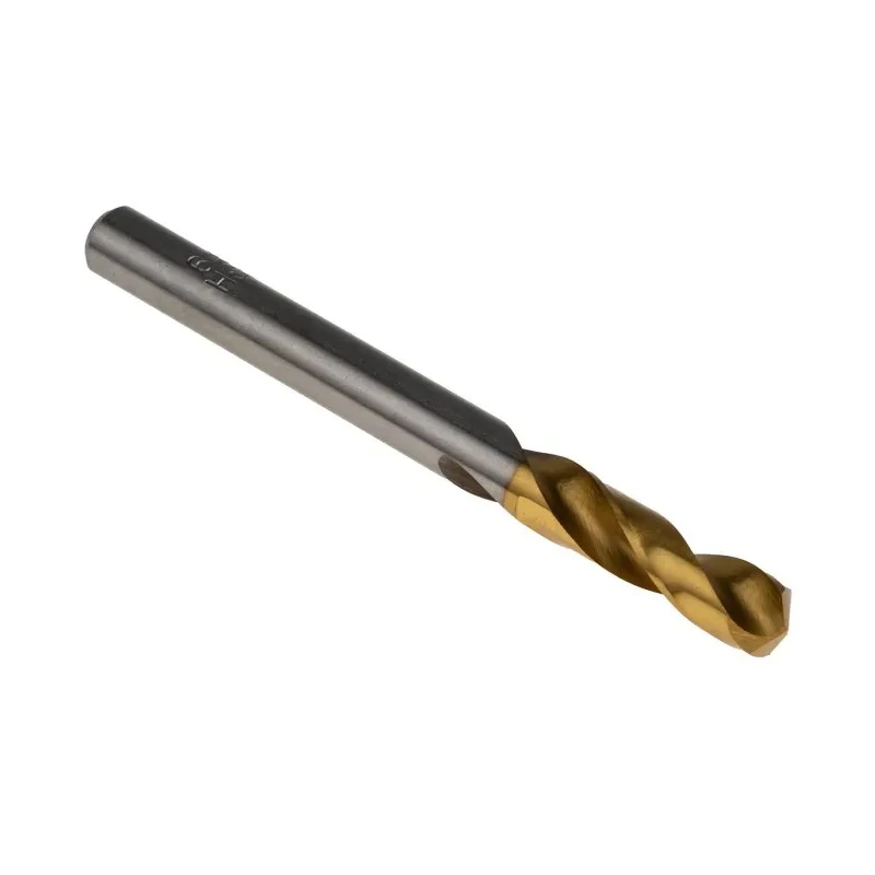 RS PRO High Speed Steel (HSS) Titanium Nitride Coated Twist Stub Drill Bit 74mm Overall Length, 6.8mm Shank, 135° 787-7298