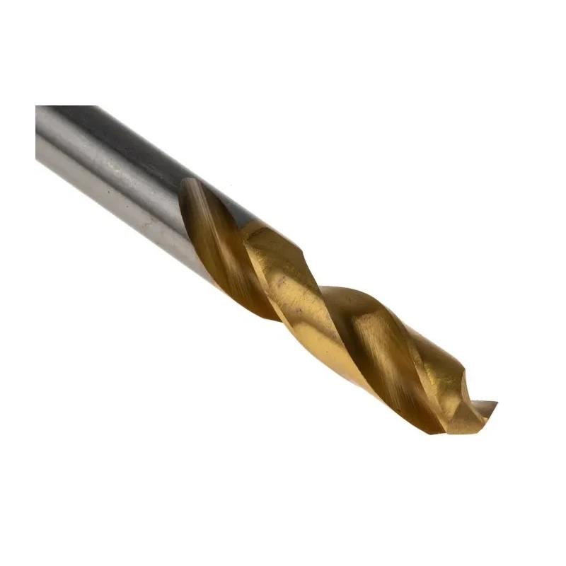 RS PRO High Speed Steel (HSS) Titanium Nitride Coated Twist Stub Drill Bit 74mm Overall Length, 6.8mm Shank, 135° 787-7298