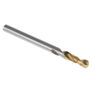 RS PRO HSS Twist Stub Drill Bit 55mm Overall Length Titanium Nitride Finish 4mm Shank 135° Point Angle 5 Pc Set 787-7273