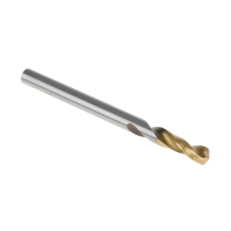 RS PRO HSS Twist Stub Drill Bit 55mm Overall Length Titanium Nitride Finish 4mm Shank 135° Point Angle 5 Pc Set 787-7273
