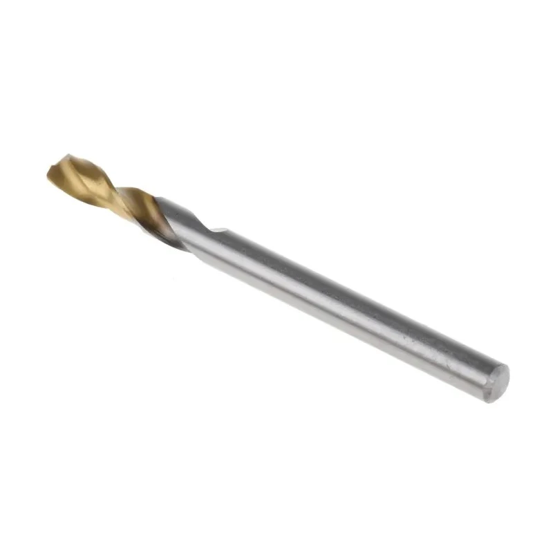 RS PRO HSS Twist Stub Drill Bit 55mm Overall Length Titanium Nitride Finish 4mm Shank 135° Point Angle 5 Pc Set 787-7273