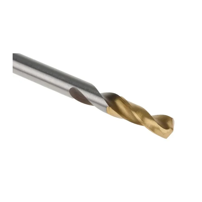 RS PRO HSS Twist Stub Drill Bit 55mm Overall Length Titanium Nitride Finish 4mm Shank 135° Point Angle 5 Pc Set 787-7273
