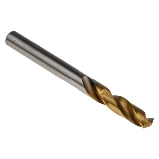 RS PRO High-Speed Steel (HSS) Titanium Nitride Coated 13 mm Drill Bit, 74 mm Length, 7 mm Shank Size, 5 Pieces 787-7292