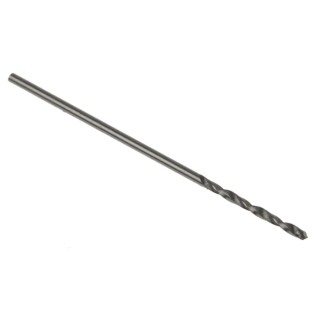 RS PRO High-Speed Steel (HSS) Twist Jobber Drill Bit, 0.8mm Diameter, 30mm Overall Length, Reduced Shank, Black 787-7359