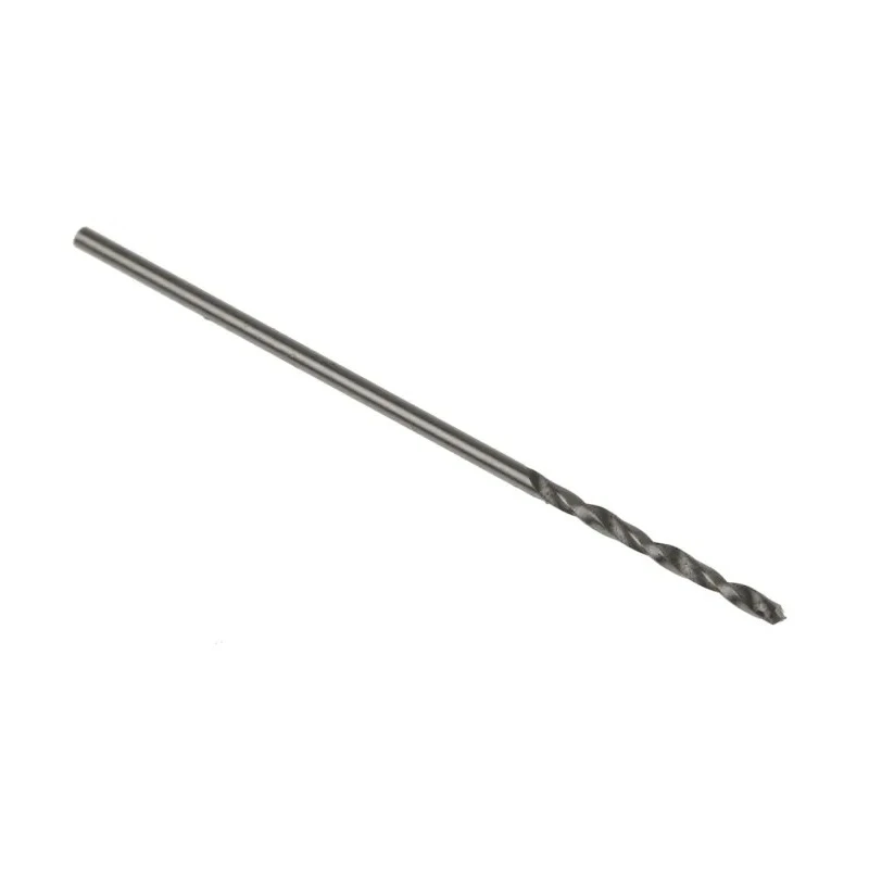 RS PRO High-Speed Steel (HSS) Twist Jobber Drill Bit, 0.8mm Diameter, 30mm Overall Length, Reduced Shank, Black 787-7359
