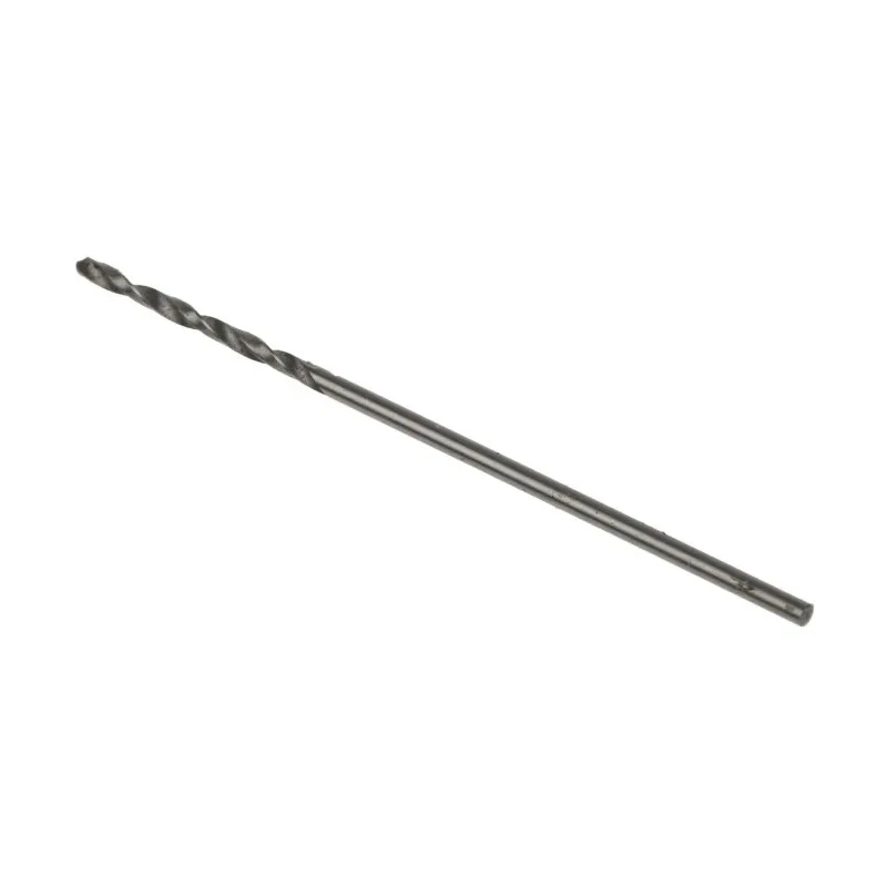 RS PRO High-Speed Steel (HSS) Twist Jobber Drill Bit, 0.8mm Diameter, 30mm Overall Length, Reduced Shank, Black 787-7359