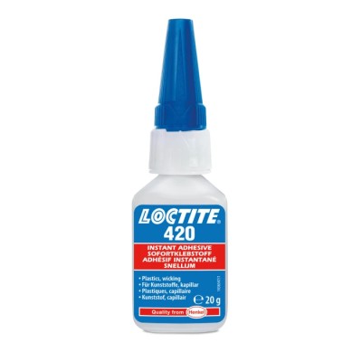 Loctite 20 g Transparent Low Viscosity Ethyl-Based Super Glue Adhesive 420