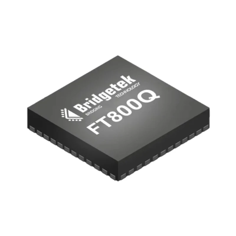 Bridgetek Graphics Controller 48 MHz 512 x 512 pixels 48-Pin QFN FT800Q-R