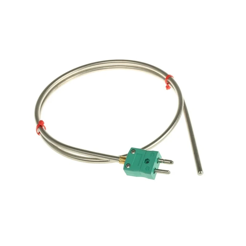 RS PRO Type K Mineral Insulated Thermocouple Probe 6 mm Diameter, 1 m Length, Stainless Steel Sheath, 1100 °C Max 787-7800