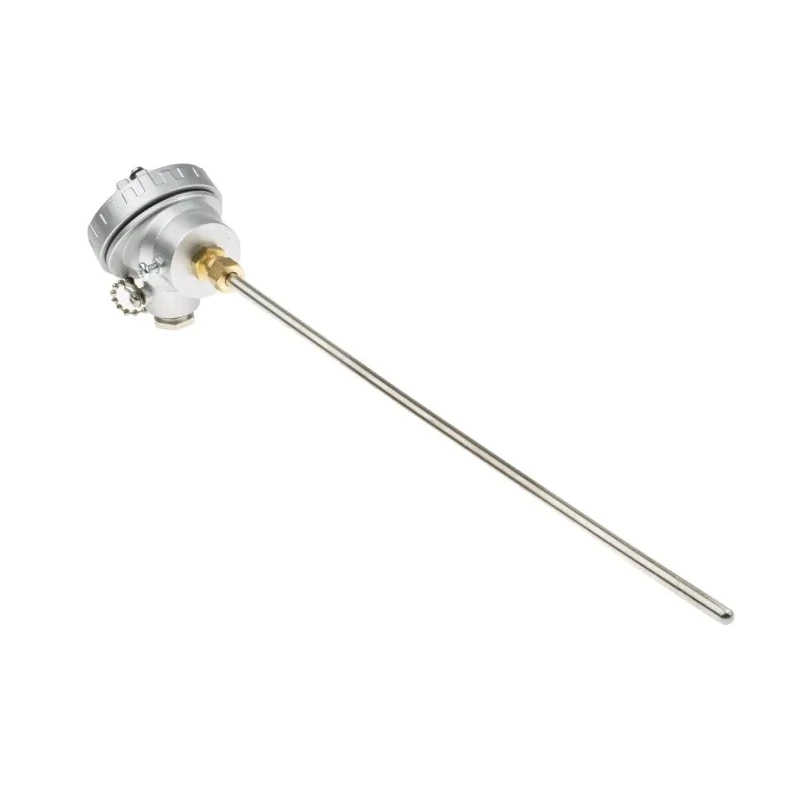 RS PRO Type K Mineral Insulated Thermocouple 300 mm Length, 6 mm Diameter, Stainless Steel Probe, Plug Terminal 787-7829