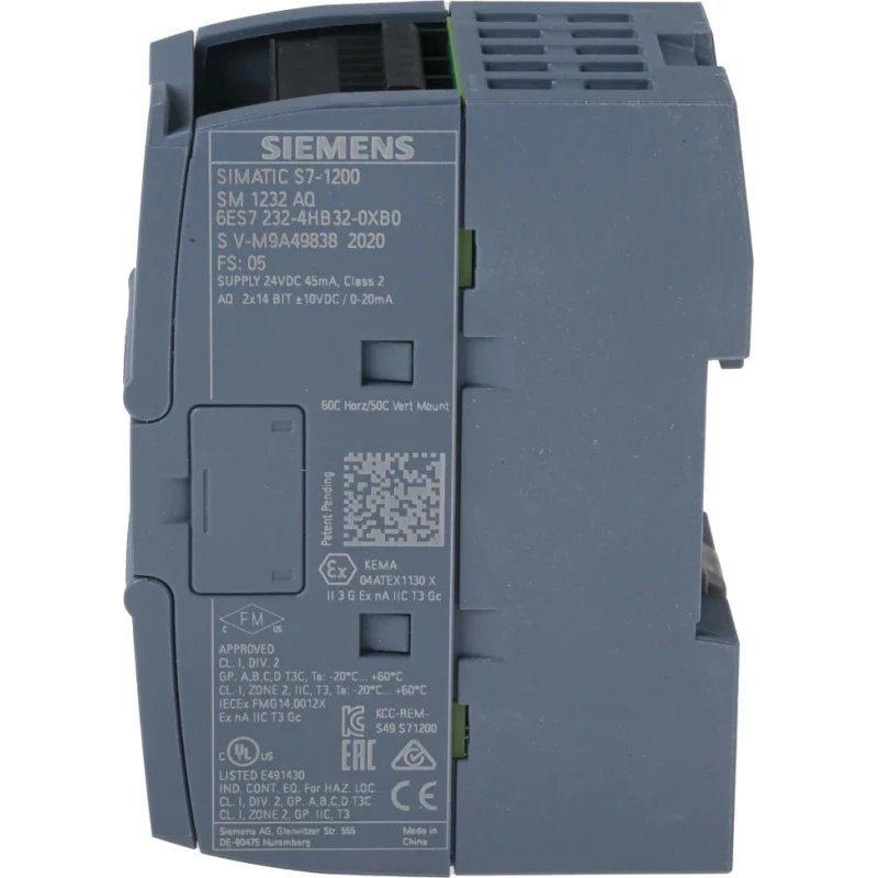 Siemens PLC I/O Module TM3 Analogue 24V dc 6ES7232-4HB32-0XB0