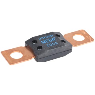 Littelfuse MEGA Car Fuse 200A, Time Delay, 32V DC, Blue, Polyphthalamide Body 0298200.ZXEH