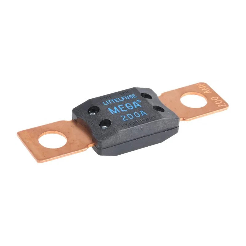 Littelfuse MEGA Car Fuse 200A, Time Delay, 32V DC, Blue, Polyphthalamide Body 0298200.ZXEH
