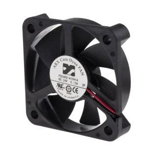 ARX CeraDyna Series DC Ceramic Bearing Axial Fan 24V dc 2.88W 15m³/h 0.13A IP20 50mm x 50mm x 10mm 