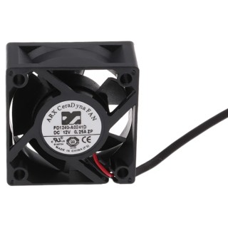 ARX CeraDyna Series DC Axial Fan 12V DC, 3 W Power, 0.25 A, 21 m³/h Air Flow, IP20, 40x40x20 mm