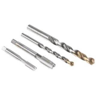 Dormer Tap & Drill Set, M12 Thread, Metric Standard, Hand Tap, High Speed Steel, DIN ISO L115101