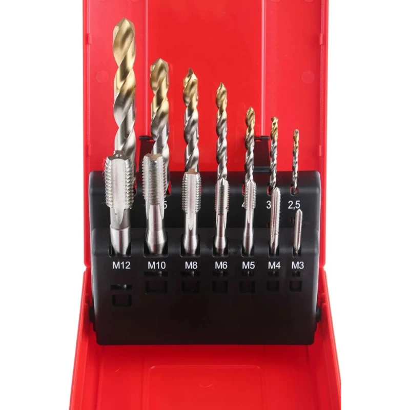 Dormer Tap & Drill Set, M12 Thread, Metric Standard, Hand Tap, High Speed Steel, DIN ISO L115101