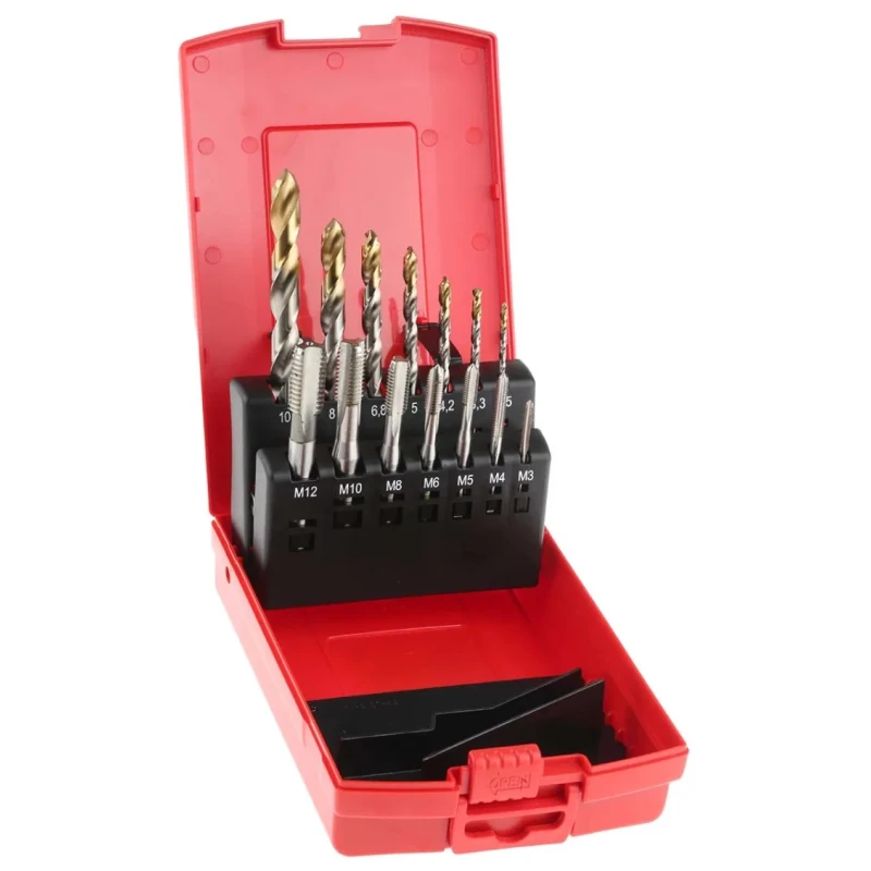 Dormer Tap & Drill Set, M12 Thread, Metric Standard, Hand Tap, High Speed Steel, DIN ISO L115101