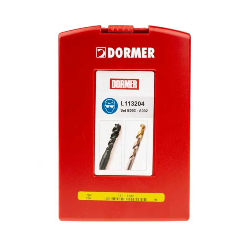 Dormer Tap & Drill Set, M12 Thread, Metric Standard, Hand Tap L113204