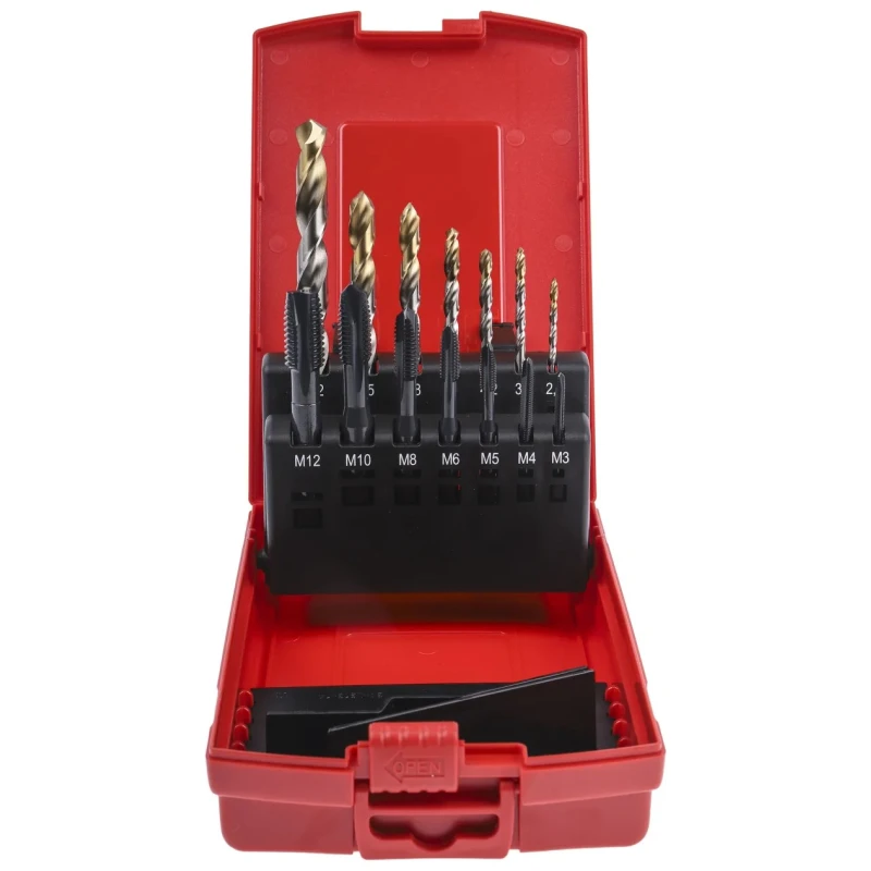 Dormer Tap & Drill Set, M12 Thread, Metric Standard, Hand Tap L113202