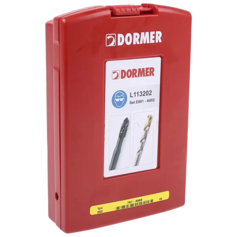 Dormer Tap & Drill Set, M12 Thread, Metric Standard, Hand Tap L113202