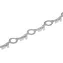 TE Connectivity Uninsulated Ring Terminal M4 Stud Size, Grey, 22 AWG to 18 AWG Wire Size 42037-1