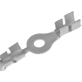 TE Connectivity Uninsulated Ring Terminal, M5 Stud Size, 12 AWG to 10 AWG Wire Size, Brass with Tin Plating 41124