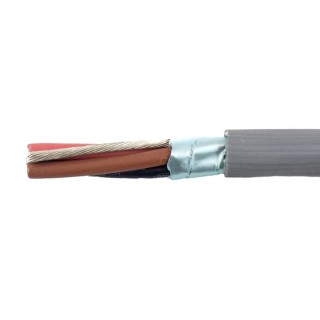 Alpha Wire Ecogen Ecocable Control Cable, 3 Cores 0.28 mm² 24 AWG, Screened, 30 m, Grey Modified Polyphenylene 77103 SL005
