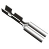 TE Connectivity FASTON .110 Black Uninsulated Female Spade Connector, Crimp, 2.79 x 0.51 mm Tab Size, 24 AWG to 22 42067-1