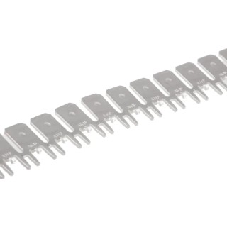 TE Connectivity FASTON .250 Series Silver Uninsulated Male Spade Connector Solder Tab 6.35 x 0.83 mm 1217861-1