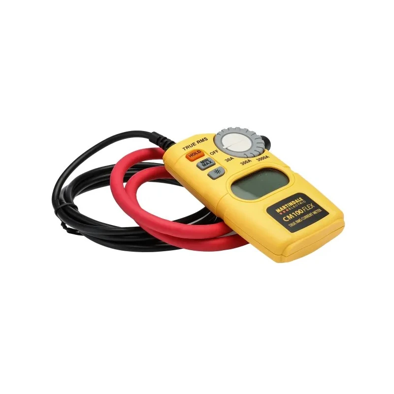 Martindale Flexible True RMS AC Clamp Meter 3000A ac, CAT IV CAT III Safety CM100