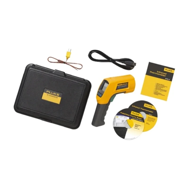 Fluke Infrared Thermometer with Laser Sighting, -30 °C Min, +900 °C Max, ± 1 °C Accuracy, Adjustable Emissivity Fluke 572-2