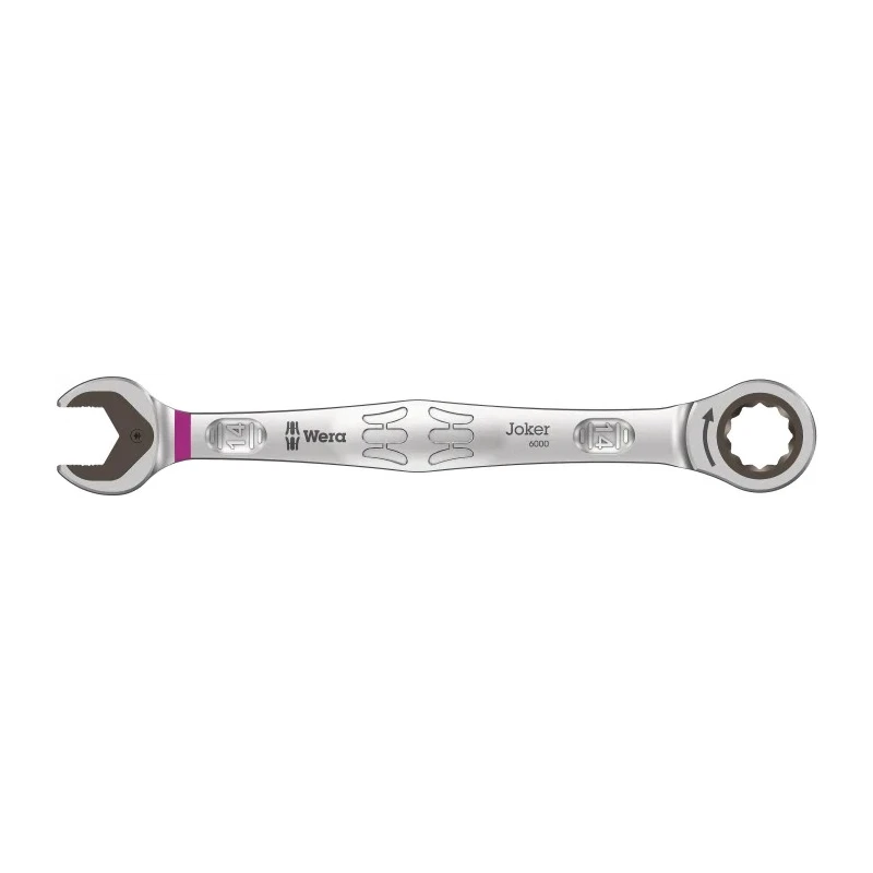 Wera Combination Ratchet Spanner Nickel Chrome Plated 14 mm, 188 mm Overall Length 05073274001