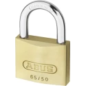 ABUS Keyed Steel and Brass Padlock Weatherproof with 6 mm Shackle, 65mm Body 65/50 KA6502