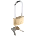 ABUS Keyed Steel and Brass Padlock Weatherproof Keyed Alike 8 mm Shackle, 65 mm Body 65/50HB80 KA6501