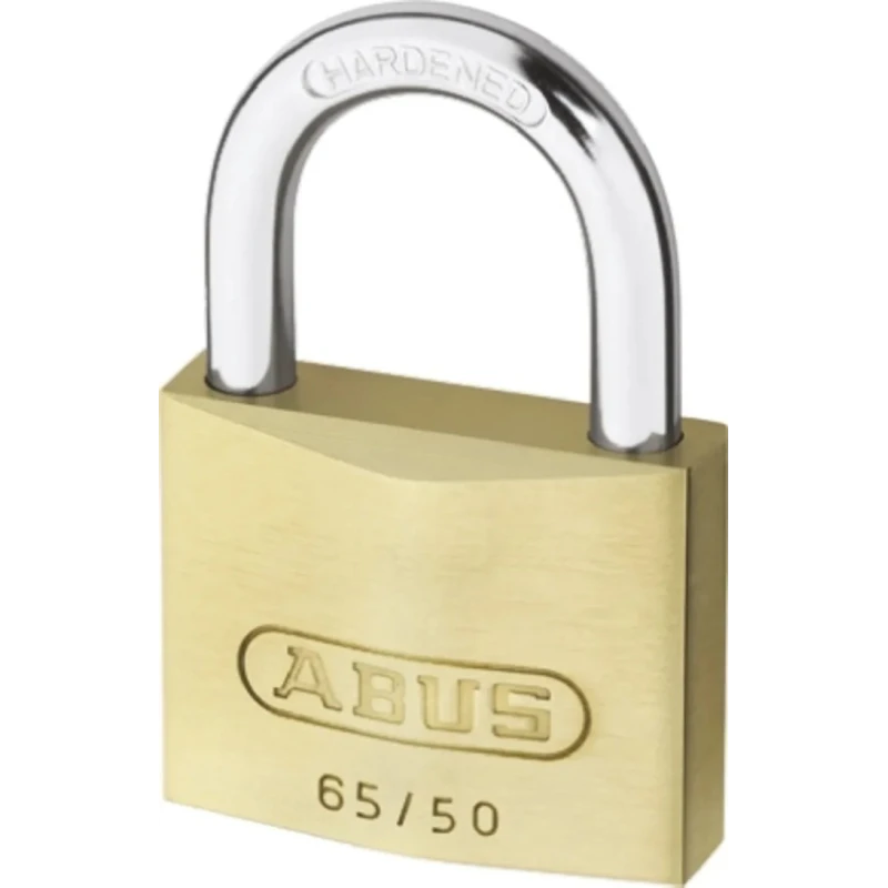 ABUS Weatherproof Keyed Alike Brass and Steel Padlock 6 mm Shackle 65 mm Width 65/50 KA6501