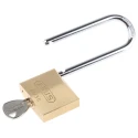 ABUS Keyed Steel and Brass Padlock Weatherproof Keyed Alike 8 mm Shackle, 65 mm Body 65/50HB80 KA6501