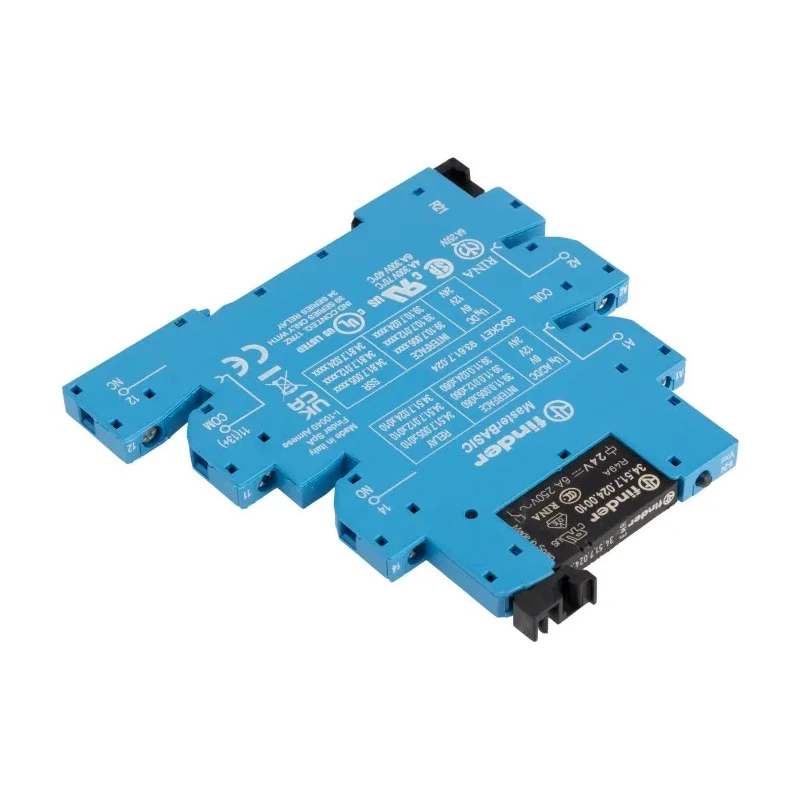 Finder 39 Series Interface Relay, DIN Rail Mount, 24V AC/DC Coil, SPDT Contact, 6A Switching Current, 11mA 39.11.0.024.0060