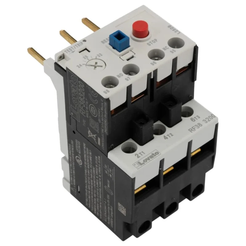 Lovato Electric Thermal Overload Relay 24-32A Adjustable Current Range, 32A Contact Rating, 690V AC, 3-Pole RF38