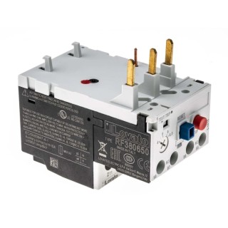 Lovato Electric Thermal Overload Relay 1 NO/1 NC, 4A-6.5A F.L.C, 38A Contact Rating, 690V AC, Manual Reset RF38