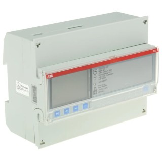 ABB 3 Phase Direct Connected LCD Energy Meter 80A Current Rating DIN Rail Mounting A43 Series 2CMA170522R1000 A43 212-100