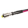 Marl Yellow Panel Mount Indicator, 2.8V, 30mA, Lead Wire Termination, Prominent Bezel 570-311-04-40