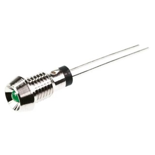 Marl LED Green Panel Mount Indicator 6 mm Mount Hole Size 2.8V Forward Voltage 572-314-04