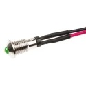 Marl Green LED Panel Mount Indicator, 6 mm Mount Hole Size, Lead Pin Termination, 2.8V Forward Voltage 570-314-04-40