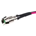 Marl LED Green Panel Mount Indicator 6 mm Mount Hole Size, Lead Pin Termination, 2.8V Forward Voltage, 572-314-04-40