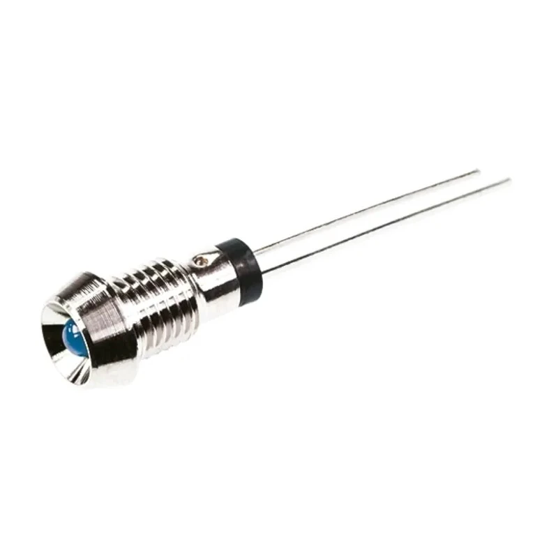 Marl Blue LED Panel Mount Indicator 6 mm, Lead Pin Termination, 4.5V 572-320-04