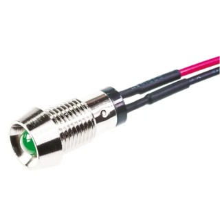 Marl Green LED Panel Mount Indicator 8 mm Lens Diffused 2.8V 573-514-04-40