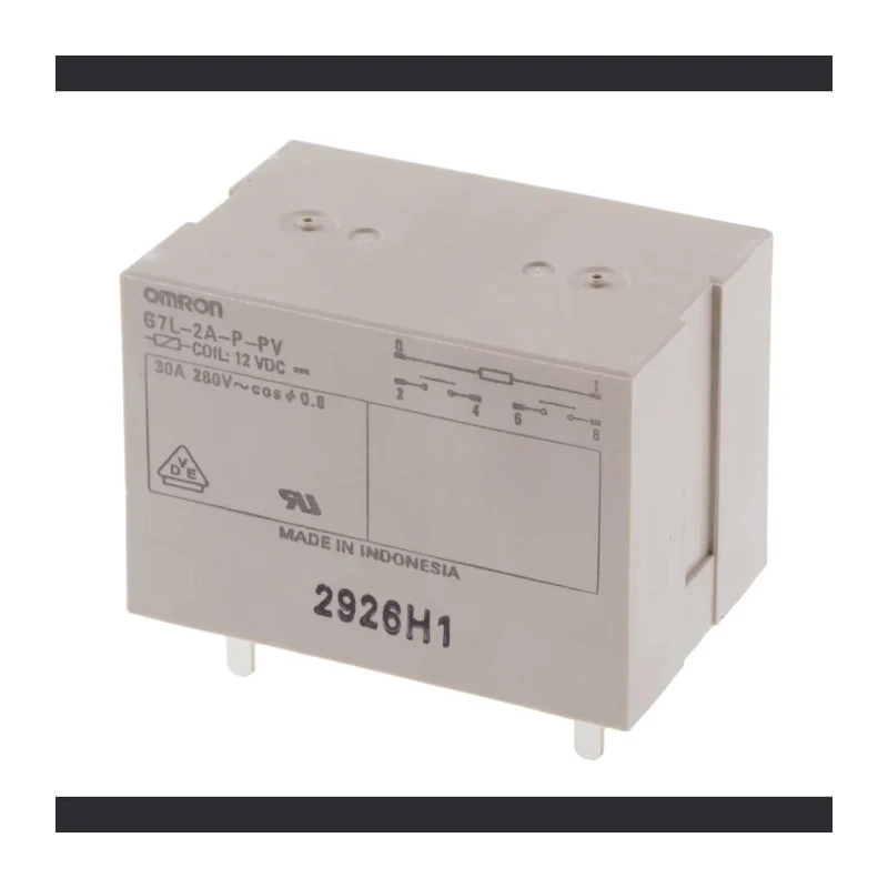 Omron PCB Power Relay 12V DC Coil 30A Switching Current DPST G7L-2A-P-PV DC12