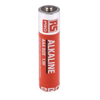 RS PRO Alkaline AAA Battery 1.5 V Non-Rechargeable Long Life 2.4Ah Capacity Pack of 100 789-2821